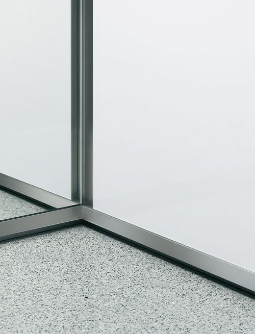 Skirting board stainless steel fine ground base